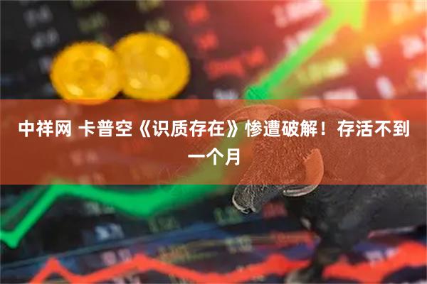 中祥网 卡普空《识质存在》惨遭破解！存活不到一个月